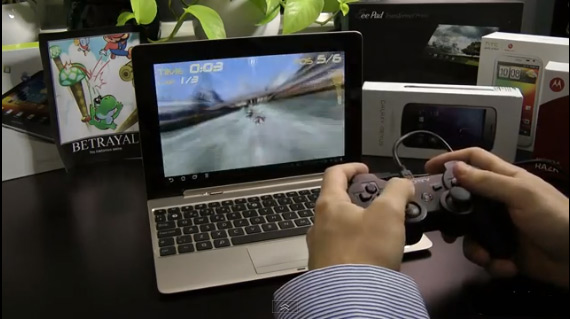 , ASUS Transformer Prime, Gaming με το χειριστήριο DualShock3 του PS3 [video]