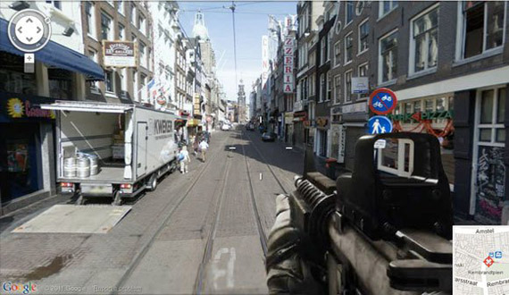 , Google Shoot View, FPS game που χρησιμοπoίησε το Google Street View