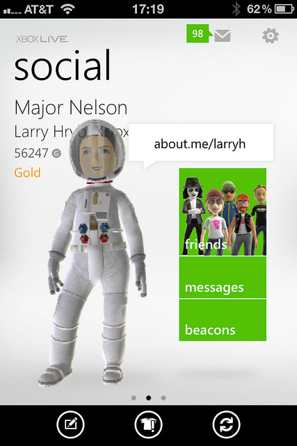 , Xbox Live, Εφαρμογή για iPhone, iPod touch και iPad