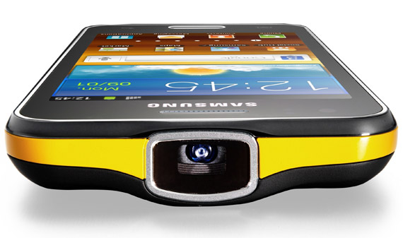 , Samsung Galaxy Beam, Android smartphone με ενσωματωμένο βιντεοπροβολέα