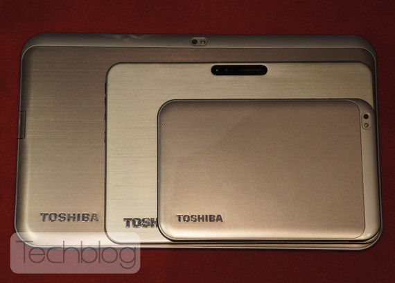 , Toshiba AT330 13.3&#8243; tablet, Σύγκριση με οθόνες 10.1&#8243; και 7.7&#8243;