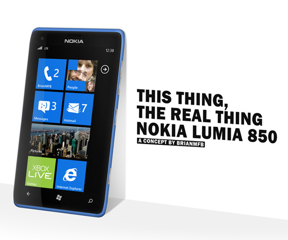 , Nokia Lumia 850 concept smartphone