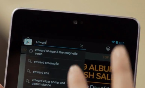 , Google Nexus 7, Με Android 4.1 Jelly bean επίσημα