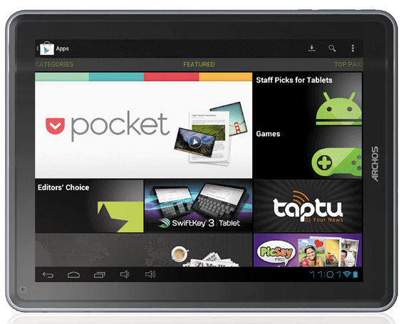 , Archos 97 carbon, Android tablet με ICS και θύρα USB