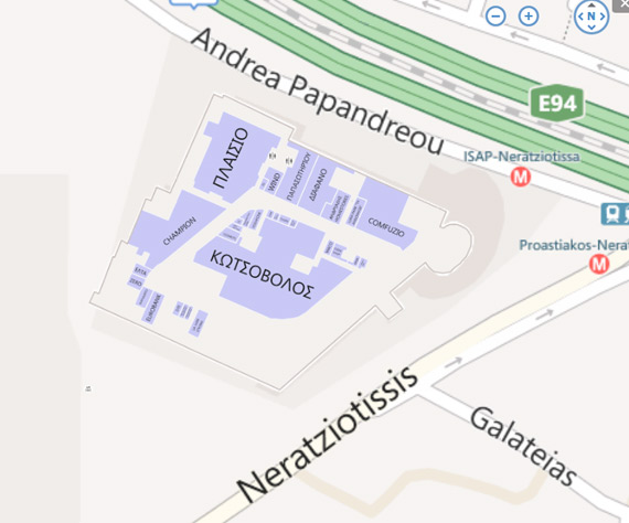 , Microsoft Bing Maps, Χαρτογράφηση των εμπορικών κέντρων Mall και Village