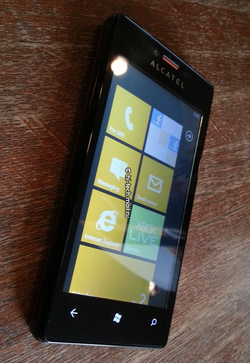 , Alcatel One Touch View, Με Windows Phone 7.8