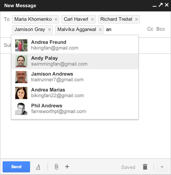 , Το Gmail κάνει πιο εύκολη τη διαδικασία Σύνταξης ενός νέου email