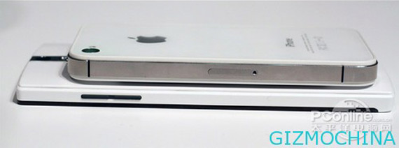 , OPPO Find 5, Φωτογραφίες size comparison με τα Note II, Butterfly και iPhone 4S