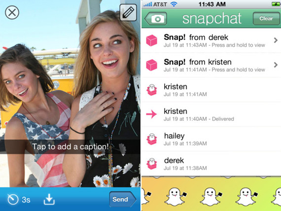 , Snapchat, Νέα φωτογραφική εφαρμογή για smartphones