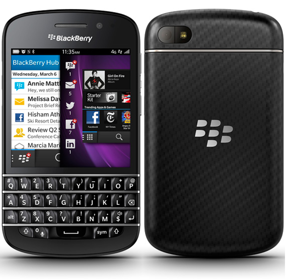 BlackBerry Q10, BlackBerry Q10, Επίσημα με πλήρες QWERTY πληκτολόγιο και BlackBerry 10