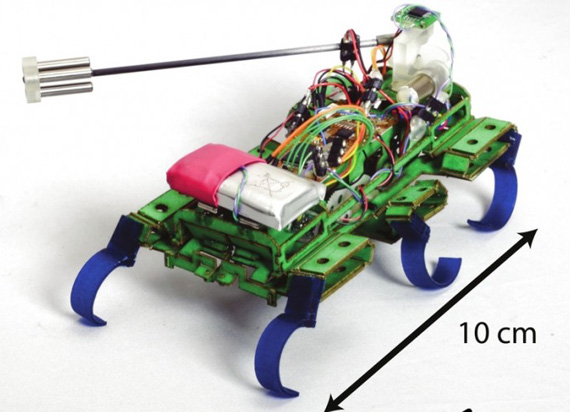 VelociRoACH, VelociRoACH robot, Εξάποδο ρομπότ κατσαρίδα [video]