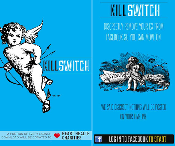 KillSwitch, KillSwitch, Εφαρμογή για να εξαφανίσεις τα ίχνη των πρώην από το Facebook