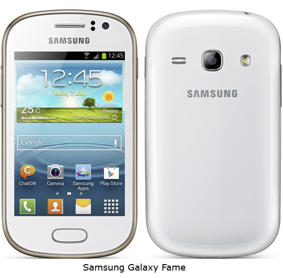 Samsung Galaxy Young, Samsung Galaxy Fame και Samsung Galaxy Young
