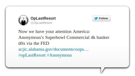 Anonymous, Anonymous, Νέα επίθεση με δημοσίευση στοιχείων 4 χιλ. τραπεζικών στελεχών