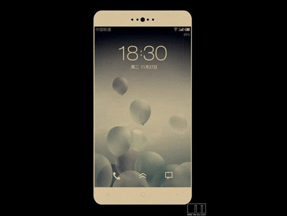 Meizu MX3, Meizu MX3, Σχεδιαστικά μοιάζει με το HTC One σε αυτό το render