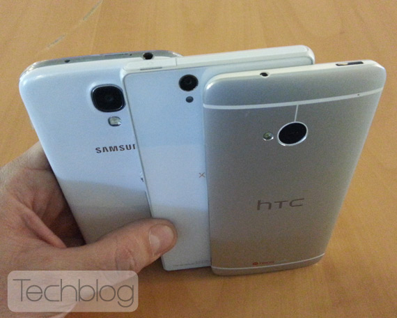 , Show-off: Samsung Galaxy S 4 &#8211; HTC One &#8211; Sony Xperia Z