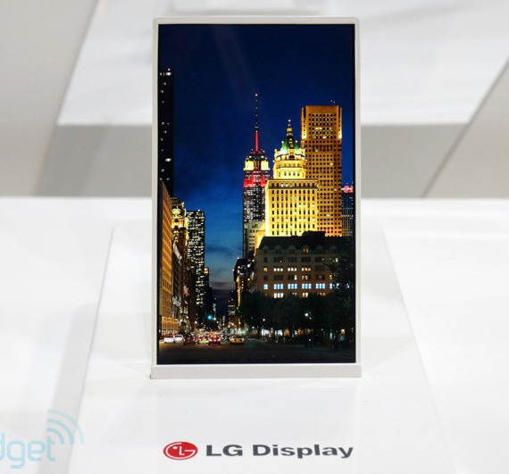 lg display super slim, LG Display, Πρωτότυπη οθόνη τεχνολογίας TFT Oxide