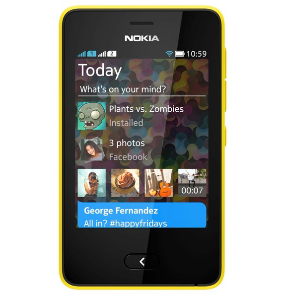 Nokia Asha 501, Nokia Asha 501, Full-touch με swipe-based UI