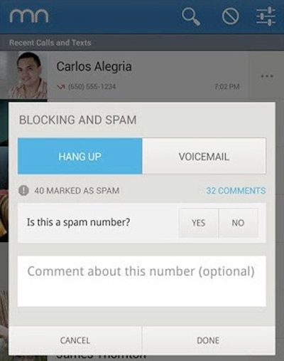 iOS 7 spam block, Το iOS 7 έρχεται με προεγκατεστημένο μπλοκάρισμα μηνυμάτων και κλήσεων
