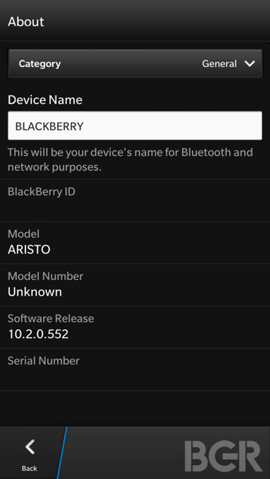 BlackBerry A10 Aristo, BlackBerry A10 Aristo, Πρώτη φωτογραφία από την επερχόμενη ναυαρχίδα