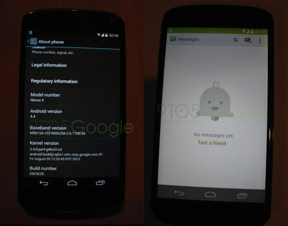 Android 4.4 KitKat screenshots, Android 4.4 KitKat screenshots