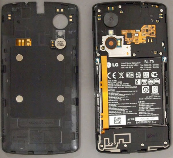 LG Nexus 5 FCC images, Nexus 5, Νέες φωτογραφίες και οθόνη 4.96 ίντσες Full HD