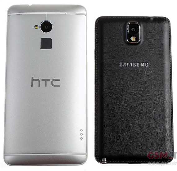 HTC One Max vs. Samsung Galaxy Note 3, HTC One Max vs. Samsung Galaxy Note 3, Σύγκριση στο μέγεθος