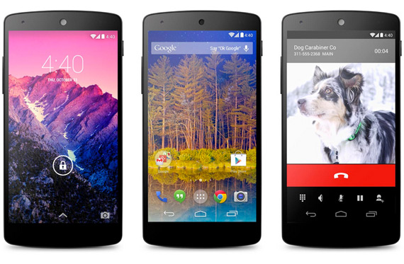 Nexus 5 επίσημα, Nexus 5 επίσημα με Android 4.4 KitKat