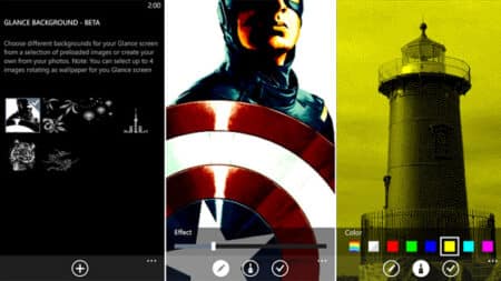 Glance Background Beta, Η Nokia αλλάζει το φόντο