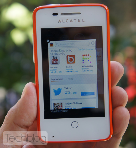Alcatel One Touch Fire hands-on photos, Alcatel One Touch Fire φωτογραφίες hands-on + unboxing video