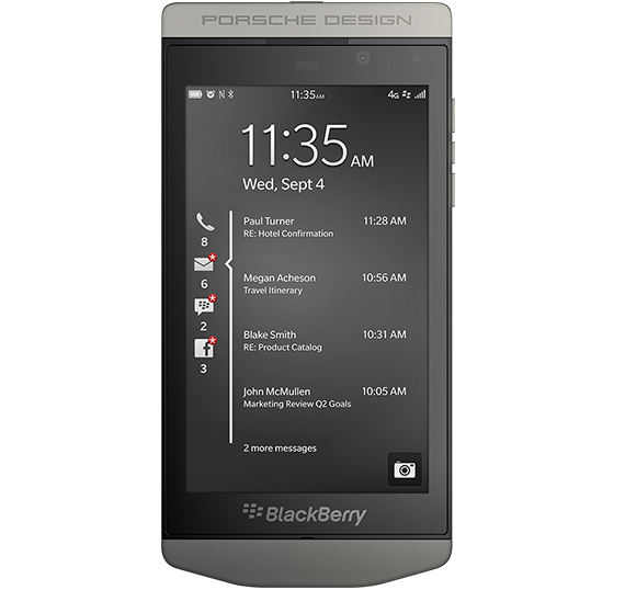 BlackBerry P9982 Porsche Design, BlackBerry P9982 Porsche Design, Με ανοξείδωτο ατσάλι και δέρμα
