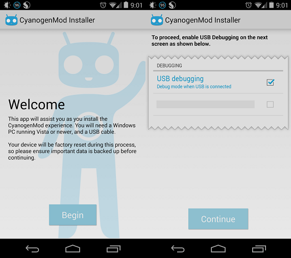 CyanogenMod, CyanogenMod, Διαθέσιμος ο Installer στο Google Play