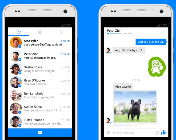 Facebook Messenger, Facebook, Διαθέσιμος ο ανανεωμένος Messenger