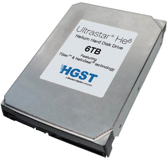 HGST Ultrastar He6 HDD 6TB, HGST Ultrastar He6, Σκληρός δίσκος με ήλιο και χωρητικότητα 6ΤΒ