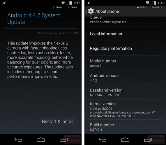 Android 4.4.2 KitKat, Android 4.4.2 KitKat, Ξεκίνησε η αναβάθμιση στις συσκευές Nexus