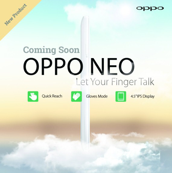 Oppo Neo, Oppo Neo, Ακόμη ένα smartphone από την Oppo