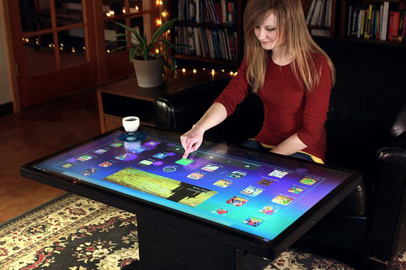 Ideum and 3M Android coffee table, Ideum, Έξυπνο τραπέζι τρέχει Android και Windows 8 [video]