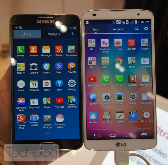 , LG G Pro 2 εναντίον Samsung Galaxy Note 3 hands-on [MWC 2014]