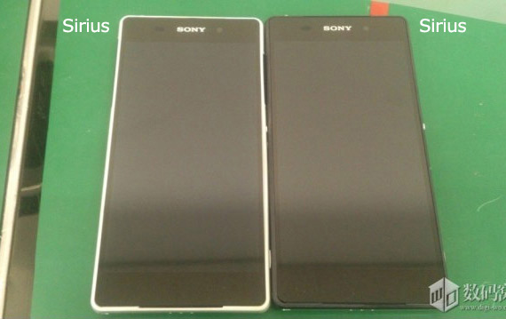 , Sony Sirius, Φωτογραφίζεται πλάι στα Xperia Z1 και Xperia Z