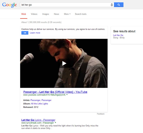 , Google, Νέος αλγόριθμος για &#8230; &#8220;μουσικές&#8221; αναζητήσεις