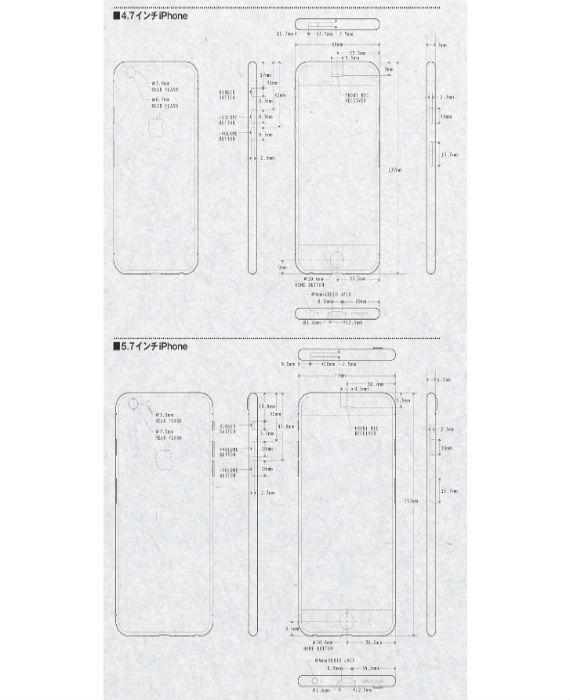 , iPhone 6, διέρρευσαν σκίτσα του που δείχνουν 2 οθόνες 4.7 και 5.7 ίντσες