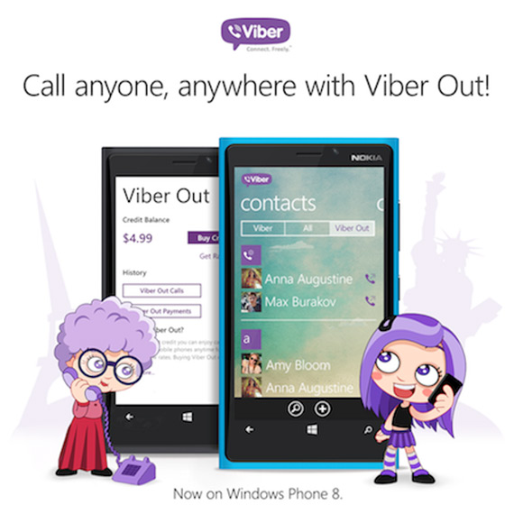 , Viber Out, Διαθέσιμο και σε Windows Phone