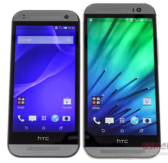 HTC One mini 2, HTC One mini 2, Πλάι πλάι με το One M8 και το One mini 1