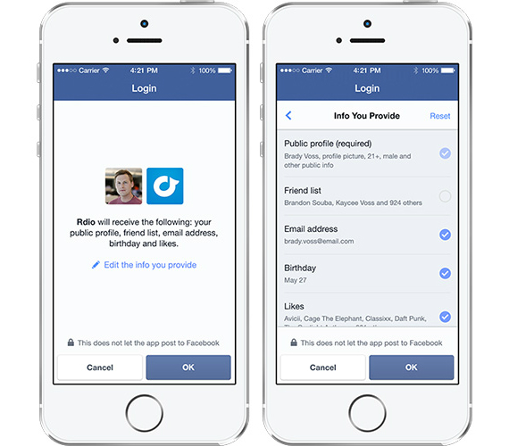 , Facebook, φέρνει το Ανώνυμο login σε τρίτες εφαρμογές