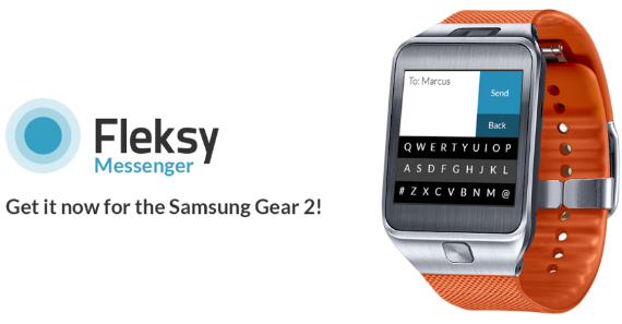 , Fleksy Messenger, σου επιτρέπει να στείλεις μηνύματα από το Gear 2 Smartwatch