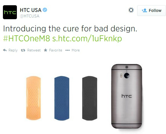 , HTC vs Samsung, φωτογραφίζει το One M8 δίπλα σε 3 hansaplast