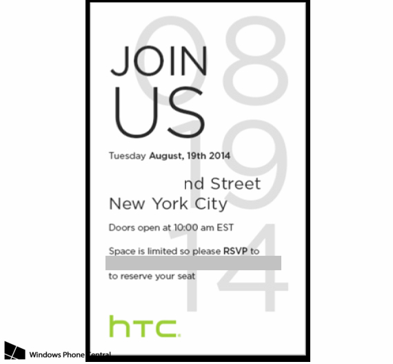 htc one windows phone, HTC, press event 19 Αυγούστου, έρχεται το One M8 με Windows Phone;