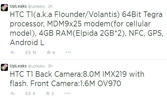 nexus 8, HTC Volantis/Nexus 8, με 64-bit Tegra K1 επεξεργαστή και  4GB RAM;