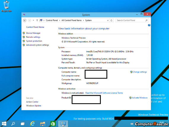 windows 9 screenshots, Windows 9, διέρρευσαν screenshots