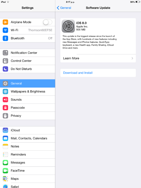 ios 8 ελλάδα, Ξεκίνησε η αναβάθμιση σε iOS 8 στην Ελλάδα